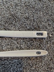 Lot of 2 Melamine utensils Copco White 2530-23 Spatula and Ware China 808 Spoon