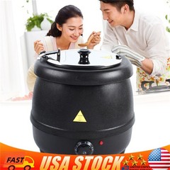 Commercial Electric Soup Kettle Warmer Countertop Food Warmer Pot Restaurant New