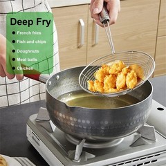 Spider Strainer Skimmer Spoon Set Of 3 Sizes Frying Spoon Stainless Steel Fryer