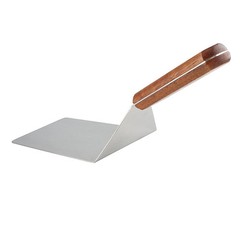 8” Extra Large Sturdy Stainless Steel Spatula Food Turner with Wooden Handle
