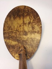 2 Coconut Shell Ladle Spoons Wooden Handle Polished Eco-friendly Biodegradable