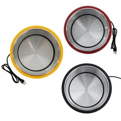 2* Commercial Soup Warmer Pot Electric Soup Kettle with Hinged Lid Food Warmer
