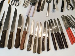Bundled Lot ~50+ Kitchen Cooking Serving Utensils Tools Gadgets Knives etc.
