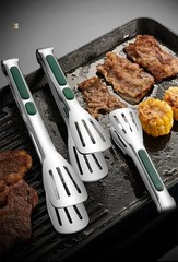 Stainless Steel Steak Clamp Food Bread Meat Clip Tongs BBQ Kitchen Cooking Tools