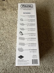 Viking 8 Piece Stainless Steel Kitchen Utensil Set with Ergonomic Handles