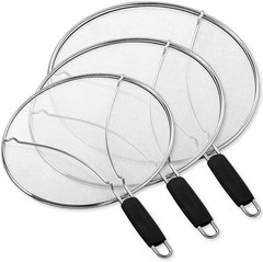 Splatter Screen for Frying Pan,Silicone Grease Splatter Guard, Heat-Resistant Sp