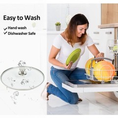 11″ 12″ Glass Lid for Frying Pan Skillets Tempered Replacement Cover Stainless