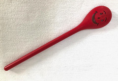 Vtg KOOL AID SPOON~Red Smiley Face Promotional 12″Stirring Mixer Plastic UTENSIL