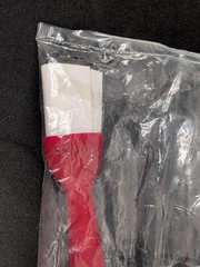 Pampered Chef BBQ BASTING Bottle & Brush #2704 Barbecue Silicone RED 12 In GRILL