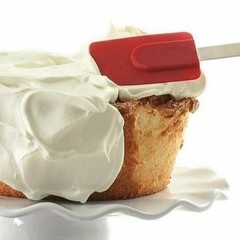 Norpro 3pc Silicone / Stainless Steel Bowl Scraper Spoonula Spatula Set – Red
