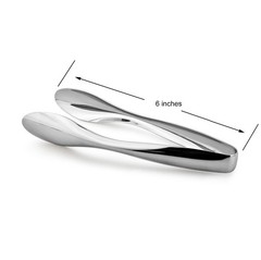 Cuisinox Polished Stainless Steel Serving Tongs, 6