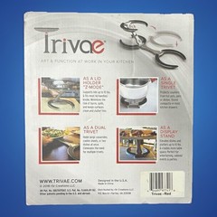 Trivae 4-in-1 Multi-Functional Lid Holder & Pot Stand – Flame Red Kitchen Trivet