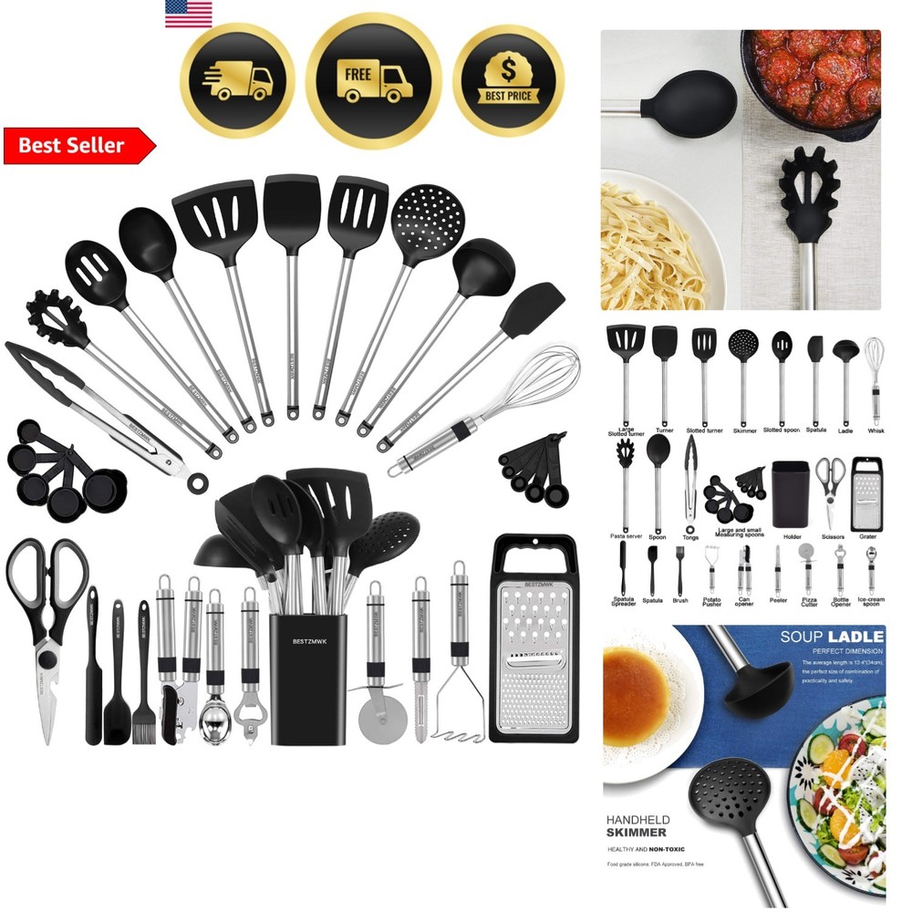 Kitchen Utensil Set Silicone Cooking Utensils Spatula Spoons Kitchen Gadgets