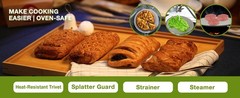 Silicone Splatter Screen for Frying Pan 13 Inch – Grease Splatter Guard with