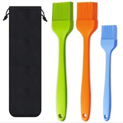 2/3/4/5 PCS 10.2″+8.2″ Silicone Basting Pastry Barbecue oil Brush BBQ Kitchen