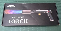 MT-920 Propane Torch Adjustable Outdoor Grill Fire Starter Black & Silver