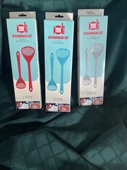 Mad Hungry Kitchamajig 2-Piece Set. NIB & Gray, Red or Aqua Colors