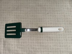 Vintage Spatula Stainless Steel Made In China Green And White