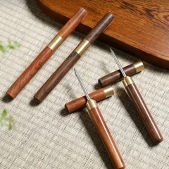 Stainless Steel Ice Pick 16cm Pick Tool W/ Safety Cover Non-slip Wooden Handle