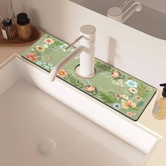 Sink Faucet Absorbing Mat, 2 Pack Drying Mat Around Faucet Sink Splash Guard …
