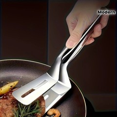 Kitchen Tongs Steak Clamp Stainless Steel Food Clip Bread Meat BBQ Cooking Tools