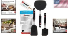 Silicone Spatulas Set Kitchen Turners Nonstick Heat-Resistant Safe 3pc