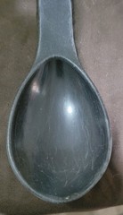 Vintage Rubbermaid Black Serving Basting Solid Spoon Nylon Plastic 1973 USA