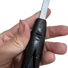 Vintage Unbranded Nylon Short 3 Slotted Spatula Turner Flipper 10” Black
