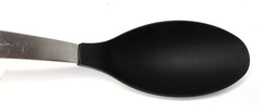 Winco Basting Spoon, 18/10 Stainless Steel & Nylon, Black/Silver, 14 in #11409