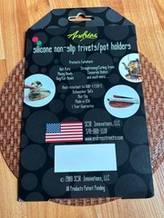 Andreas Round Silicone Mat Non-Slip Trivet 7 1/2″ Diameter Made in USA NEW NWT