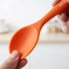 5PCS Silicone Serving Spoons Set, Heat Resistant Kitchen Spoons for Cooking, …