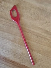 Vtg Stirring Spoon Risotto Scraper Melamine Ware Red Cottagecore