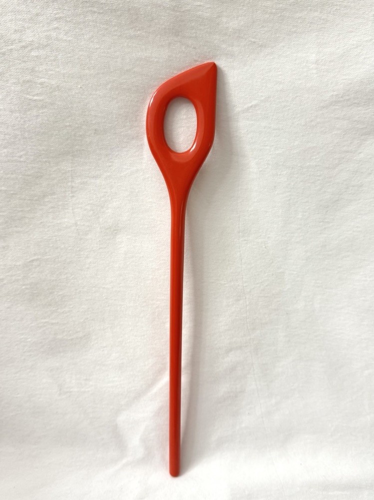 VTG Dr Oetker Melamine Stirring Spoon Spatula 520 Risotto Scraper Red/Orange MCM