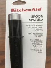 KitchenAid Silicone Spoon Spatula – Black – Dishwasher Safe
