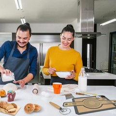 Best Bread Making Tools Set of 7 Including Silicone Pastry Mat, Round Baking