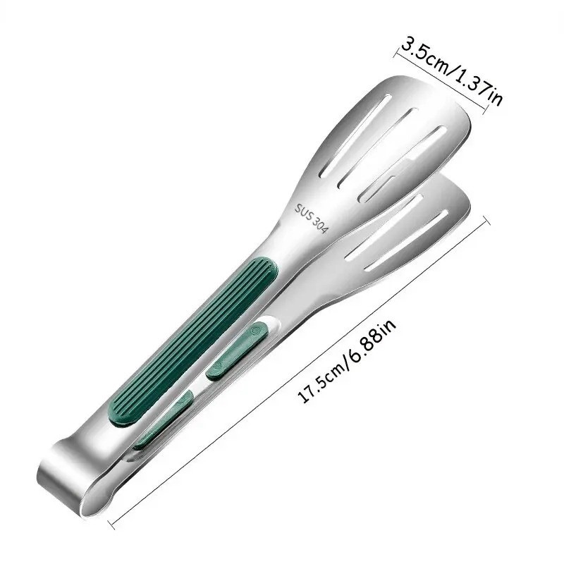 Stainless Steel Steak Clamp Food Bread Meat Clip Tongs BBQ Kitchen Cooking Tools