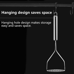 2PCS Stainless Steel Manual Potato Press Kitchen Tool Potato Masher Food Grater