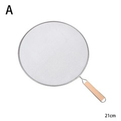 Stainless Steel Splatter Screen Guard Oil Splash Cover Frying Pan Mesh Lid Kitch