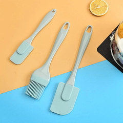 3Pcs Silicone Oil Brush Spatula Set Baking BBQ Party Basting Pastry Kitchen Tool