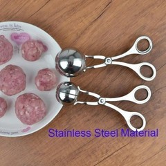 Meat Ball Maker Tool Stainless Steel Clip Round Rice Ball Shaper Spoon