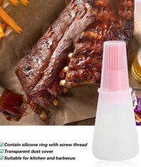 1pc Silicone BBQ Oil Brush – Basting, Cake, Bread & Pastry Kitchen Gadget – NEW