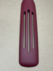 Curtis Stone Spurtle Slotted Spatula Turner Burgundy Kitchen Utensil