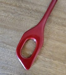 Vtg Stirring Spoon Risotto Scraper Melamine Ware Red Cottagecore