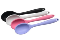 Chef Craft 11 Inch Black Silicone Spoon Heat Resistant Dishwasher Safe Tool