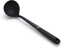 OXO Good Grips Black Nylon Soup Ladle With Soft Comfortable Grip Dishwasher Safe