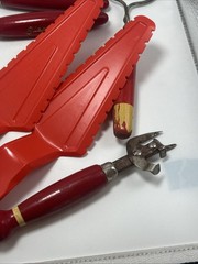 Vintage Red Handled Kitchen Tools And Utensils Lot Of 9