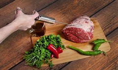 Heavy Duty Meat Injector 304 Stainless Steel – Seasoning Injector –