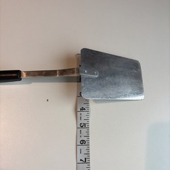 Vintage Blue Cornflower Spatula Stainless Steel Plastic Handle Made in USA 1950s