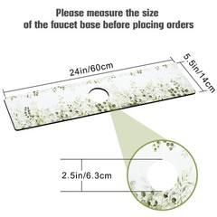 Sink Faucet Absorbing Mat, 2 Pack Drying Mat Around Faucet Sink Splash Guard …
