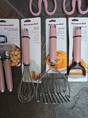 KITCHENAID (LOT OF 9) Kitchen Tools Utensils OHDRA *DRIED ROSE/PINK/MAUVE* New